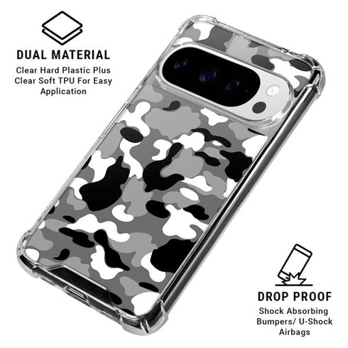 Neutral Street Camo Google Pixel 10 Pro XL Clear Case